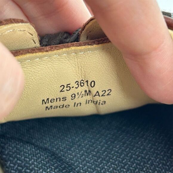 Johnston & Murphy Men's Chestnut Brown Leather Sneakers Size 9.5 Casual Lace-Up - Picture 12 of 12